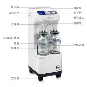 斯曼峰YX930D型电动吸引器高负压高流量手术室引流机