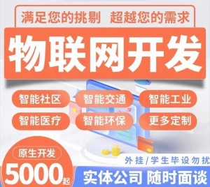 物联网APP开发软件定制共享美容院消防报警云平台智慧农业系统