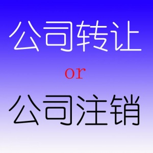 上海公司转让注销 代理记账