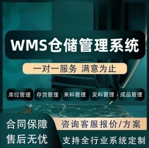 WMS仓储管理系统智能仓库物流入库出库建设管理信息平台开发定