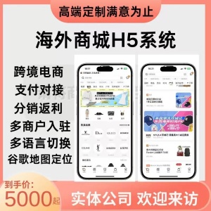 海外多语言商城APP开发跨境电商商城系统开发多语言多商户H5