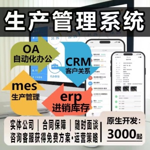 mes生产管理系统erp进销存管理系统手机电脑同步定制APP